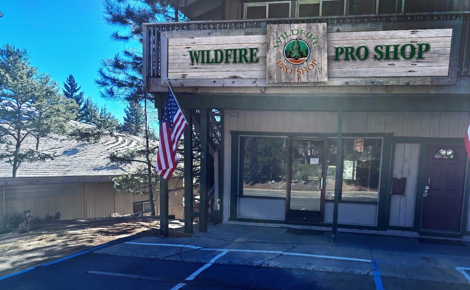 The shop storefront in Incline Village, Nevada